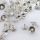 Czapeczki metalowe stożek ozdobny 10mm Srebrne, 4szt